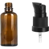2 x 100ml Gintarinio Stiklo Buteliukai su Pompa Losjonui