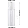 2 x 100ml Putojantis Dozatorius su Pompa, Skaidrus Plastikinis