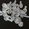 20 skaidrių permatomų plastikinių akrilinių varžtų su galvute, su grioveliu + rievėta galvutė M4 x 12 mm
