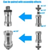 20 vienetų kameros sriegio adapteris nuo 1/4 iki 3/8 colio trikojo varžtas nuo 1/4 iki 1/4 sriegio adapteris sidabrinis metalinis kaiščio adapteris, skirtas kamerai/trikojui/vienkojui/rutulinei galvutei/šviesos stovui