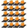 20 vnt. uždarymo vožtuvų su barbeline lašeline drėkinimo rutulinio vožtuvo žarnos jungtimi, skirti 1/4 colio vamzdžiams su 4 mm vidiniu ir 7 mm išoriniu skersmeniu sodams, dirbamai žemei, lašelinėms drėkinimo sistemoms