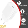 20w Usb-c Įkroviklis, Maitinimo Adapteris Baltas