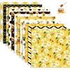 24 lapų bičių rašto scrapbooking popierius, 12 dizainų dvipusis medaus bičių dekoratyvinis popierius scrapbooking amatų popierius, 30,5 x 30,5 cm amatų reikmenys atvirukų gamybai scrapbooking amatų popierius medaus bitės