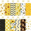 24 lapų bičių rašto scrapbooking popierius, 12 dizainų dvipusis medaus bičių dekoratyvinis popierius scrapbooking amatų popierius, 30,5 x 30,5 cm amatų reikmenys atvirukų gamybai scrapbooking amatų popierius medaus bitės