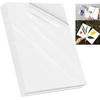 25 šalto laminavimo plėvelių pakuotė, a4 laminavimo vokai, lipnūs, šalto laminavimo vokai, atsparūs vandeniui, skaidrūs, blizgūs, skirti ultragarsiniams vaizdams, botanikos pavyzdžiams, nuotraukoms, be aparato