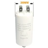 2.5µf 450v Amp kondensatoriaus variklio paleidimo kondensatorius, Xywsh Cbb60 kištukinis darbinis kondensatorius M8 su veržlės sandarikliu (2.5 Μf)