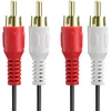 2rca kištukas į 2rca kištuko kabelį (1.8m/6ft), Fosmon Rca kompozitinis stereo audio kabelis [dešinys/kairys] 2 Rca kištuko M/m jungtis raudona ir balta A/v imtuvui, stiprintuvui, projektoriui, namų kinui