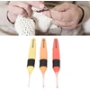 3 dalių švytinčių nėrimo vąšelių rinkinys, 2,5 mm, 3,0 mm, 3,5 mm Craft Yarn, nėrimo vąšeliai mezgimui ir rankdarbiams