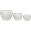 3 vnt. Pot Marbi metalinis baltas
