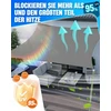 3 x 4 m stačiakampė markizė, premium hdpe 95% uv laidumas orui, su kilpomis ir tvirtinimo virvėmis, vandeniui atspari markizė, idealiai tinka lauko sodui, stovyklavimui, terasai (dutch pilkas)