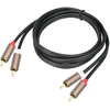 3.0 m rca audio kabelis, rca audio kabelis, stereo rca kabelis, dvigubas rca kištukas į rca kištuką, paauksuotos jungtys, idealiai tinka hifi sistemoms, imtuvui, namų kinui, blu-ray grotuvui, patvarus, be trukdžių