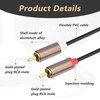 3.0 m rca audio kabelis, rca audio kabelis, stereo rca kabelis, dvigubas rca kištukas į rca kištuką, paauksuotos jungtys, idealiai tinka hifi sistemoms, imtuvui, namų kinui, blu-ray grotuvui, patvarus, be trukdžių