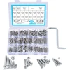 320 vnt. įsukamų varžtų ir veržlių rinkinys, m3 m4 m5 m6 phillips nerūdijančio plieno varžtai, medienos mašininiai varžtai, veržlės, įvairūs remonto įrankiai