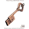32gb Usb 2.0 atmintinė - Retro širdelės ir rakto formos