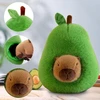35 cm simuliacinis kapibaros pliušinis žaislas, mielas kapibaros minkštas žaislas, lėlės, kapibaros žaislas, avokado popieriniai maišeliai, žolės meškinas, nuimamas pliušinis žaislas, tinkamas vaikams