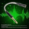 3,5 mm į 4,4 mm ausinių adapterio kabelis, paauksuotas, 3,5 mm stereo lizdas į 4,4 mm subalansuotą kištuką, atnaujinimo kabelis, suderinamas su Nw Wm1z Nw Wm1a Mdr Z1r Ta Zh1es (šaltai pilka)