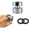 360 laipsnių besisukantis maišytuvo adapteris, 22 mm vidinis sriegis į 22 mm išorinį sriegį maišytuvo adapteris maišytuvo aeratoriaus jungtis (2 vnt.)
