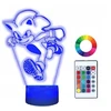 3D Moon Lamp 3d Led lempa "sonic" - 16 spalvų, Usb, nuotolinio valdymo pultelis