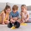 3d spausdintas drakono kiaušinis su drakonu viduje, drakono kiaušinis, 3d spausdintas judantis drakono kiaušinis, drakono figūrėlės, paslaptingas drakono žaislas, lankstūs sąnariai (dragon Scale, Juodas)