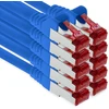3m - Cat6 Lan Ethernet kabelis tinklo Cat 6 1000 Mbit/s Rj45 kištukas internetui Tv kompiuteriui jungiklis žaidimams ir t.t. - mėlynas - 10 vienetų
