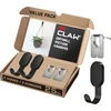3m Claw (tm 25lb 2 juodos gipso kartono kabliukai ir 2 paveikslų pakabos, sunki pakabinimo priemonė kuprinėms, striukėms, paveikslams ir namų dekorui, 4 vnt.)