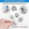 4 dalių rinkinys presavimo pėdelėms valcuotam apsiuvimui, keturių dydžių: 3 mm, 4 mm, 5 mm, 6 mm nerūdijančio plieno siuvimo pėdelė, siuvimo reikmenys, tinkami siuvimo mašinoms