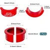 4 dviračio vairo poveržlių rinkinys, 25,4–31,8 mm dviračio vairo adapterio poveržlės, aliuminio lydinys, dviračio vairo tarpinė, vairo diskas, vairo iškyšos reduktorius mtb, plento dviračiui