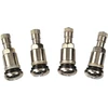 4 x sidabriniai metaliniai ventiliai, universalūs, 11.3 mm