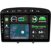 Automagnetola [4g + 64g] Ips 9 colių Android 14 automobilinis radijas Peugeot 308 2007-2013 su Navi Octa Core [integruotas Dab+/carplay/android Car/dsp/gps/bluetooth 5.0/wlan/usb