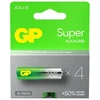 4x Alkaline baterijos Aa Lr6 Gp Super G-tech 1.5v