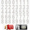 5 atspindinčių numerių lipdukų rinkinys, atspindintys pašto dėžutės numerių lipdukai, vandeniui atsparūs, stiprūs lipnūs numeriai 0-9 - vandeniui ir oro sąlygoms atsparūs numerių lipdukai namui