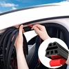 5 m automobilio durelių sandariklis, universalus guminis sandariklis, lipnus, šešių skylių sandarinimo juosta, vandeniui atspari automobilio durelių krašto apsauga automobilio durelėms, automobilio varikliui, bagažinės durelėms