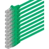 5 m cat 6 ethernet kabelis gigabit rj45 lan patch cord, suderinamas su internetu, maršrutizatoriumi, modemu, smart tv, pc ir nešiojamojo kompiuterio jungikliu, modemu, žalias - 10 vienetų - 5 m