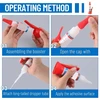 50 ml Super klijai, itin stiprūs, universalūs klijai, universalūs pramoniniai klijai, didelio stiprumo aliejiniai suvirinimo klijai, skirti klijuoti plastiką, stiklą, medį, akmenį, metalą ir daug daugiau (3 vnt.)