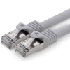 5.0m - pilka - Cat.7 - tinklo kabelis patchcable lancable ethernet - 10gbase-t - 10000 mbps cat7 sftp dvigubai ekranuotas pimf 600mhz