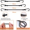 6 elastinių diržų su karabinais rinkinys, 60 cm, 100 cm, 150 cm ilgio bagažo įtempiklis, elastinė juosta su karabinu, plėtiklis su karabinu saulės burėms, tentams, sodui, dviračiui, automobiliui