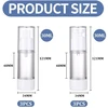 6 vnt. 30 ml vakuuminiai dozavimo buteliukai, daugkartiniai kelioniniai buteliukai, kosmetiniai stumiami buteliukai, odos priežiūros produktų dozavimo buteliukai, kelioninis konteineris