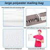 6 vnt. 60 x 79 cm baltų plastikinių siuntimo maišų rinkinys, siuntimo maišai drabužiams, dideli, lipnūs polietileniniai plastikiniai maišai, vandeniui atsparūs kurjerių maišai, pakavimo maišai siuntimui skirtoms prekėms, tekstilei