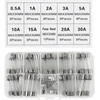 72 vnt. stikliniai greito veikimo automobilių saugikliai 6x30mm, 250v