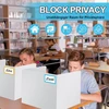 8 Stalų Pertvaros su Etiketėmis: Privatumui ir Koncentracijai