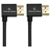 8k Hdmi 2.1 spiralinis kabelis, 48gbps, kampinis