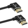 8k Hdmi 2.1 spiralinis kabelis, 48gbps, kampinis