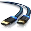8k hdmi kabelis 2.1 - plokščias juostinis kabelis ultra high speed ii - su ethernet - 0.5 m - 8k uhd ii - 3d tv - earc - hdr10+ - 4320 p - 120 hz su dsc - 7680 x 4320 - medžiaginis apvalkalas - montavimas