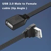 90° Usb A Male-female Plokščias Prailginimo Kabelis 30cm