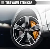 A absopro 4 vnt. sidabro spalvos aliuminio lydinio automobilio padangų ventilių dangteliai