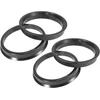 A absopro centruojančios žiedai 57.1 mm į 65.1 mm plastikiniai juodi 4 vnt.