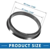 A absopro centruojančios žiedai 57.1 mm į 65.1 mm plastikiniai juodi 4 vnt.