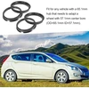 A absopro centruojančios žiedai 57.1 mm į 65.1 mm plastikiniai juodi 4 vnt.
