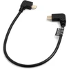 A123 Systems, Inc System-s 56972317 Otg Host Usb 3.1 Type C 90° kampu prijungtas Usb jungtis į Micro Usb Male 90 laipsnių kampu adapterio kabelį, 26 cm