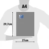 A4 formato sąsiuvinis 48 lapų, langeliais 3.5 mm, Oxford School